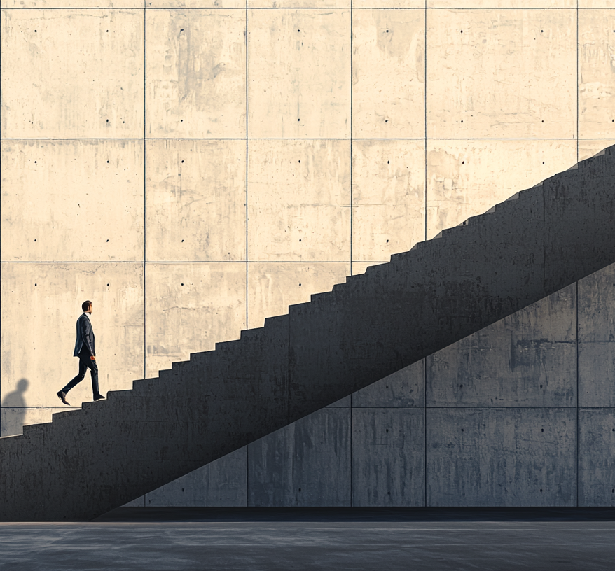 adambco_A_solitary_figure_in_business_attire_walking_upward_on__a47924b8-c7ef-4a74-8059-615eb0e6038c-1